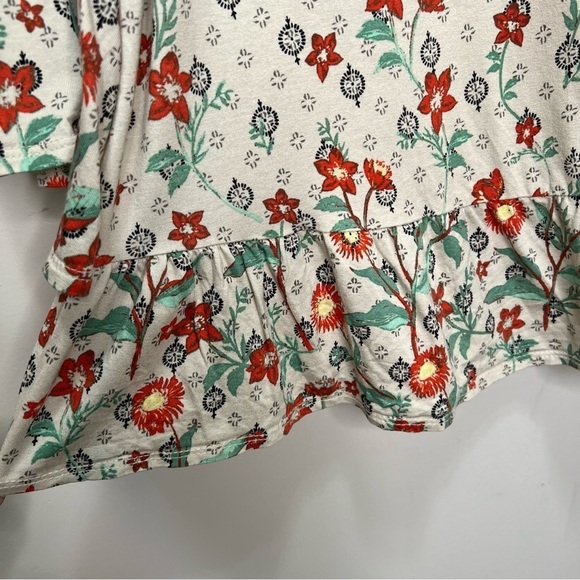 Style & Co Floral Scoop Neck 3/4 Sleeve Blouse Size XL - Picture 5 of 10